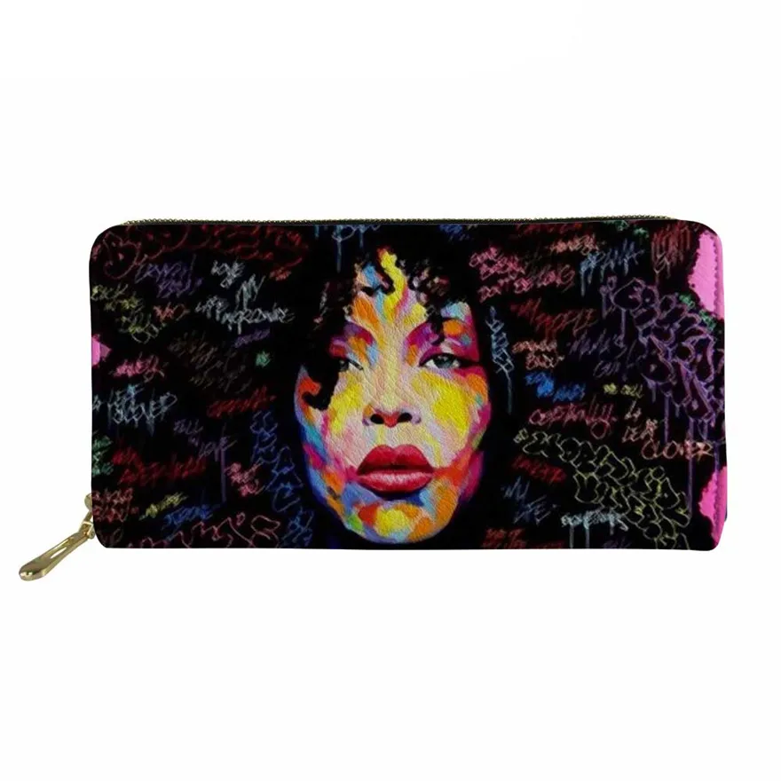 YQ1902Z21 FORUDESIGNS Sac основной черный арт АФРИКАНСКАЯ ДЕВУШКА печать 2 шт./компл. сумки и кошельки дамская модная ручная сумка для девочек книга сумки - Цвет: YQ1902Z21