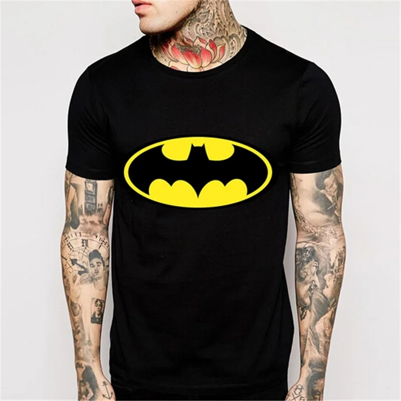 Модные унисекс пары платье комикс герой Бэтмен многоцветный хлопок мужская