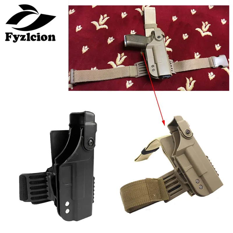 Охотничья кобура Glock 17 18 19 22 Тактическая Военная кобура Glock кобура с правой опускающейся ногой кобура для пистолета