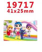 PR-19717 Наборы для творчества Герой мультфильма с плоской задней частью Плоские наклейки 30 штук. PR-19640-19992 - Цвет: PR-19717