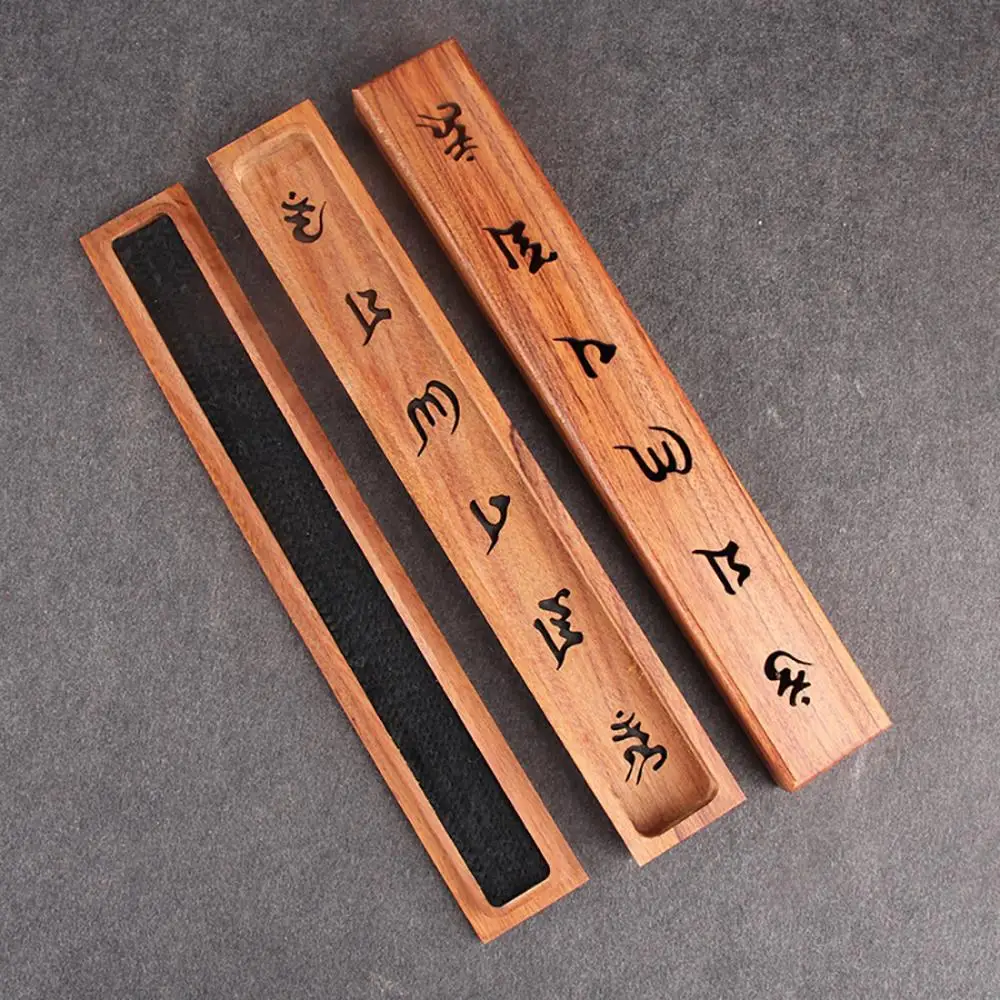 

Wooden Lying Incense Burner Convenient To Carry Hand Carving Incense Stick Box Hollowing Joss Stick Incense Holder Home Decor