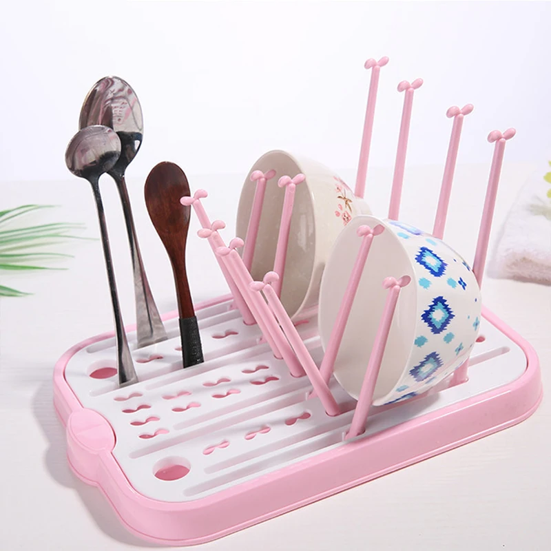 Baby Bottle Drying Racks Infant Nipple Cups Drainer Pacifier Holder Multifunctional Foldable Storage Shelf Drier Rack MBG0379 | Мать и