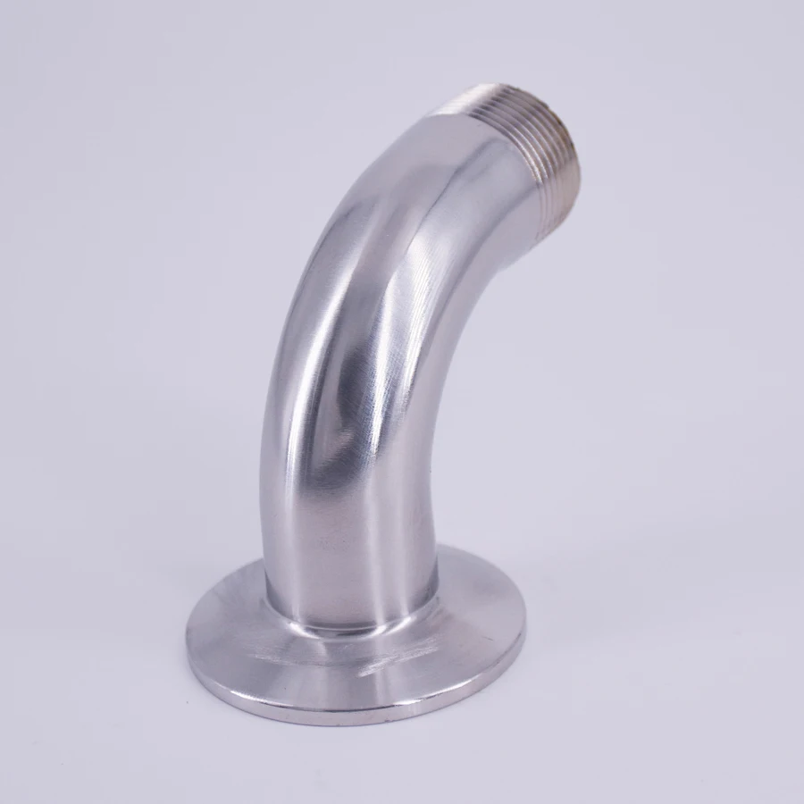 1," Tri Clamp x 1/2" BSPT мужской 90 градусов локоть SUS 304 нержавеющая сталь санитарный фитинг для труб для домашнего варения пива вина