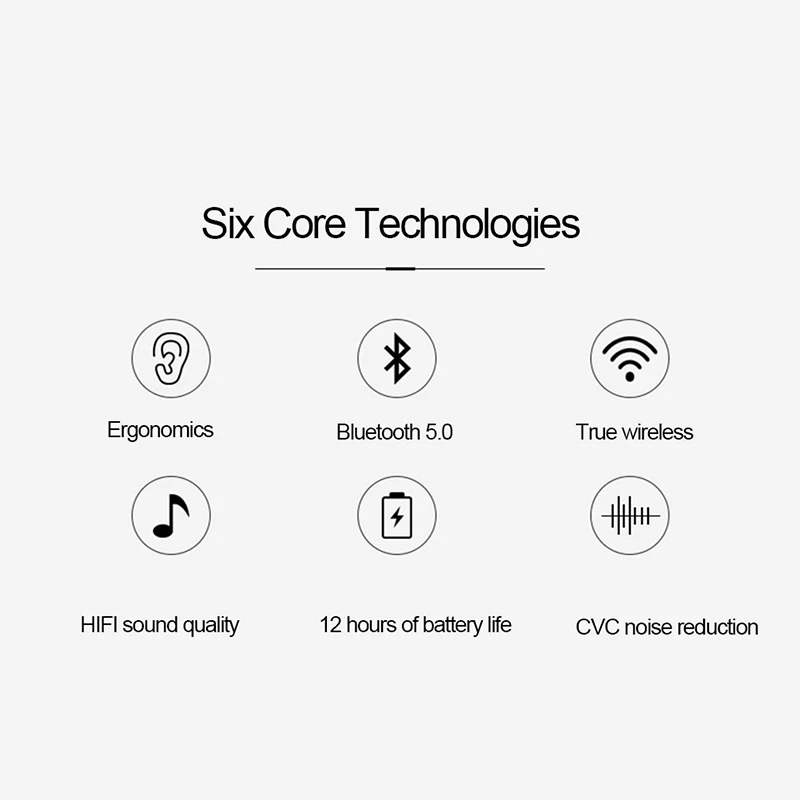 Bluetooth-наушники TWS T13 беспроводные наушники Bluetooth 5 0 спортивные мини-наушники для