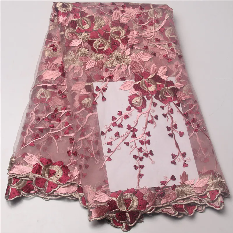 Новые поступления французский чистая кружевной ткани 2017 последние Африканские