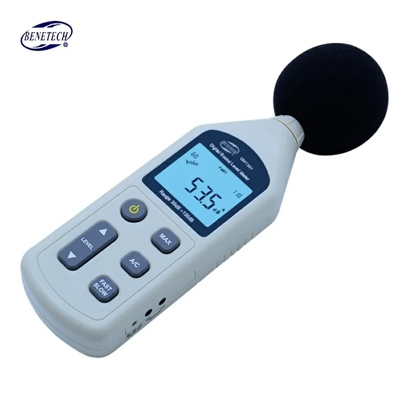 BENETECH GM1357 измеритель уровня звука шум Neter 30-130dB Высокоточный Ручной Тестер шума для