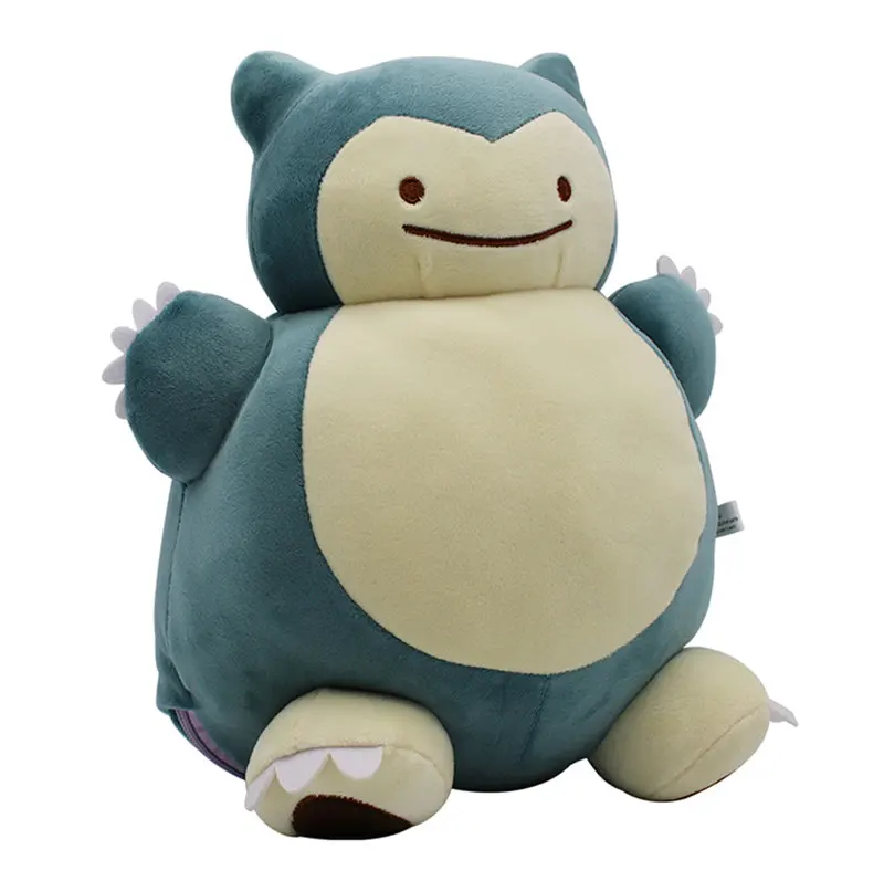 [Забавные] 30 см Дитто Metamon Snorlax наизнанку подушка мультфильм кавайная плюшевая