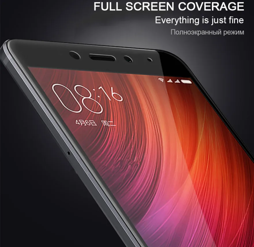 Закаленное стекло для Xiaomi Redmi 4 Pro 4X Prime Note защита экрана усиленная пленка с полным