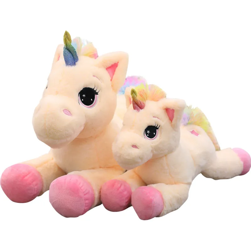 Мягкие животные Детские Куклы Kawaii мультяшный Радужный Единорог детские плюшевые
