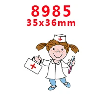 8985 30 шт мультфильм персонаж плоское украшение из смолы PR 7333 - Цвет: 8985