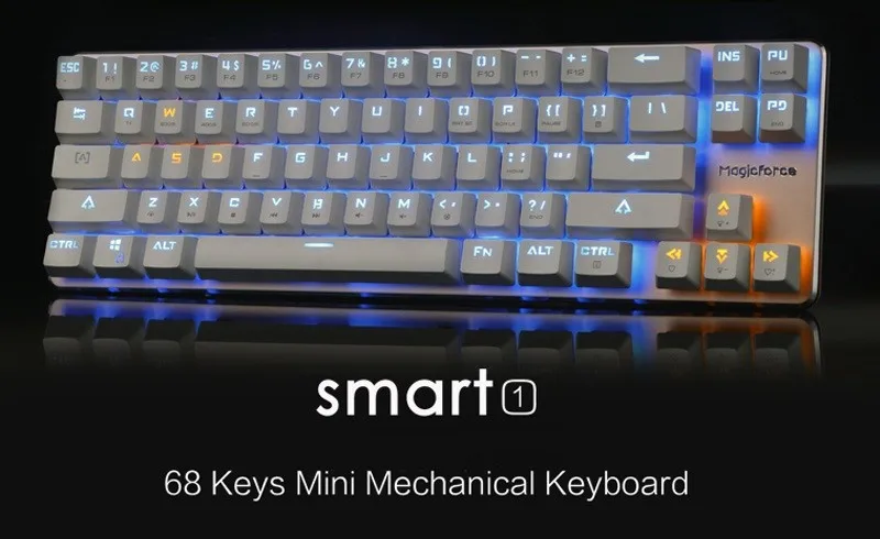Magicforce Smart 68 клавиш USB Проводная с подсветкой Antighosting Механическая игровая клавиатура KAILH/GATERON переключатели
