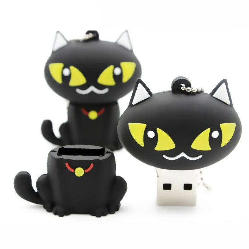 Usb флеш накопитель с милым мультяшным котом 4 ГБ 8 16 32 64 2 0 животными накопители