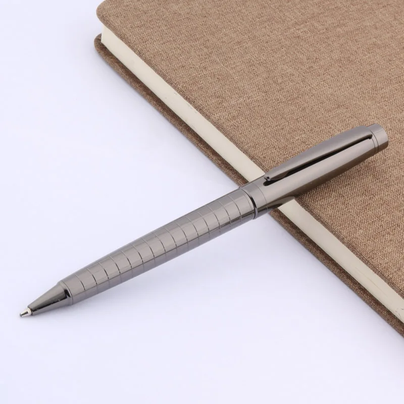 BALLPOINT PEN 1 Школьный офис, металлическое классическое ружье, Черная решетка, подарок, иридиевая перьевая ручка - Цвет: BALLPOINT PEN 1