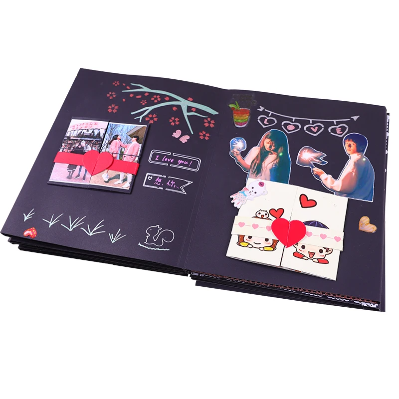 Organ photo album diy handmade creative child growth manual custom scrapbook gift baby book memories | Дом и сад