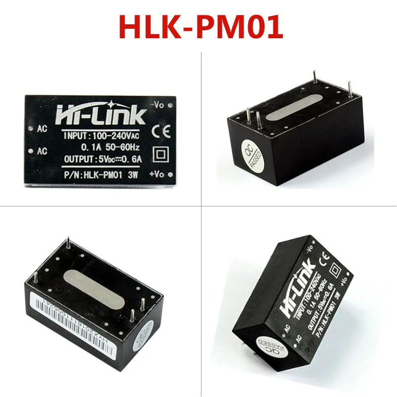 50 шт./лот 220 В 5 В ac-DC Импульсный понижающий модуль питания Hi-Link HLK-PM01