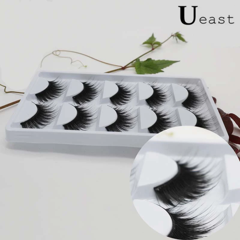 Ueast 5 пары накладных ресниц Роскошные ресницы своими руками для наращивания