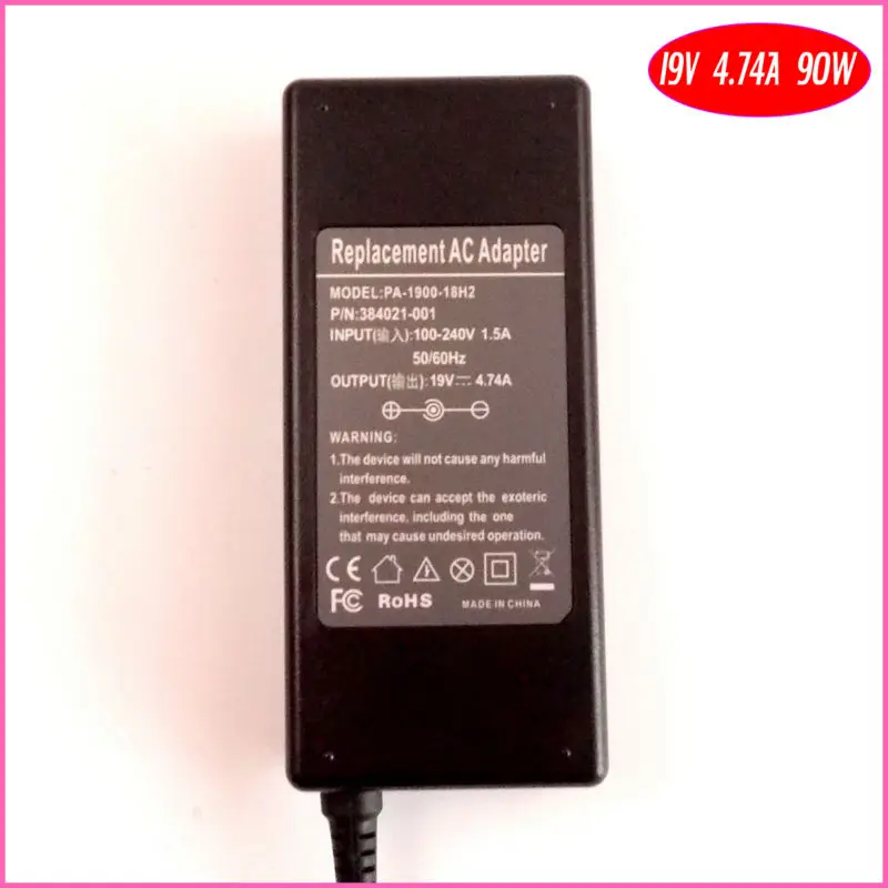 19V 4.74A 90W Ноутбук Ac адаптер Зарядное устройство для HP EliteBook 2530p 2730p 6930p 8730w 8530p 8530w|adapter