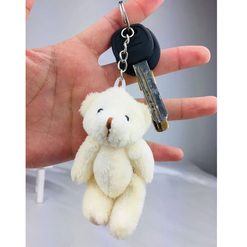 100 шт./лот Kawaii маленькие мишки Плюшевые 8 см/3,2 ''игрушки мини медведь плюшевые игрушки коричневые подарки на день Святого Валентина D055