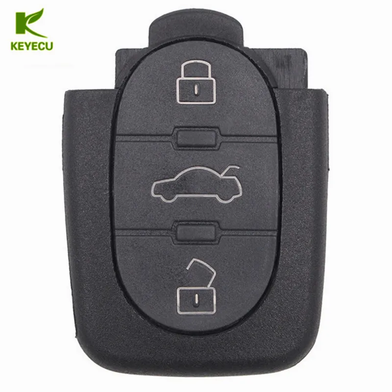Пульт дистанционного управления KEYECU для AUDI A6 1998 2004 TT 2002 2006 3 кнопки 433 МГц 4D0 837 231