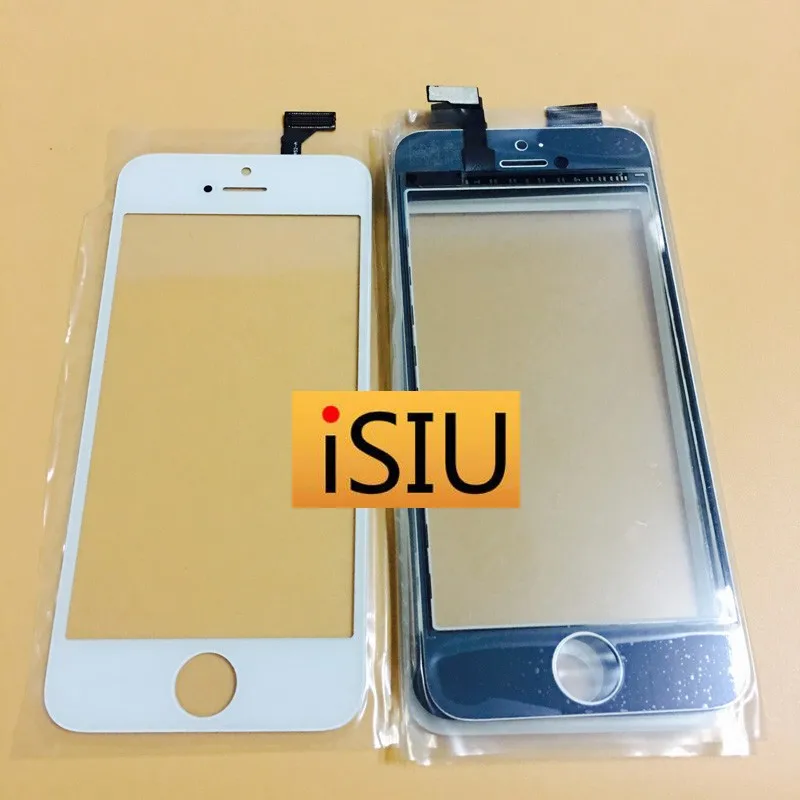 Для iPhone 5S 5 4S 4 сенсорный экран ЖК-дисплей Переднее стекло дигитайзер телефон Замена сенсорный экран