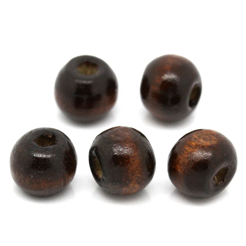 Doreen Box hot- Wood Spacer Beads Drum Dark Brown 8x7mm Hole:Approx 2.6mm 1000PCs (B30555) | Украшения и аксессуары