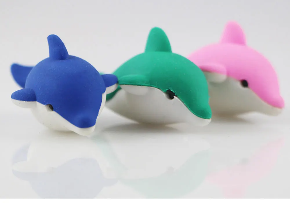 1X мультфильм собрать ластик мини dolphi моделирование ластик канцелярские товары для приза, подарка, милые школьные канцелярские принадлежности papelaria