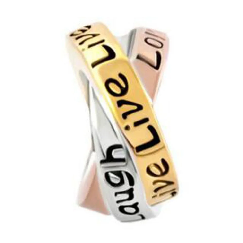 Бесплатная доставка подходят Пандора браслеты кольцо Троицы счастливые амулеты