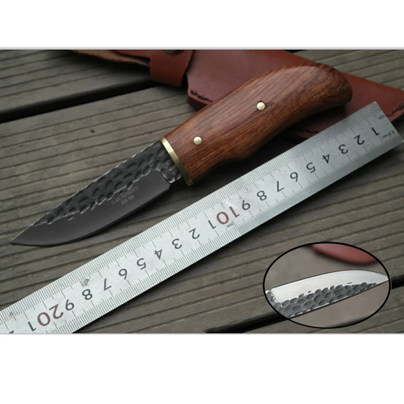 Высокая жесткость Охотничьи Ножи ручной работы из высокоуглеродистой стали узор