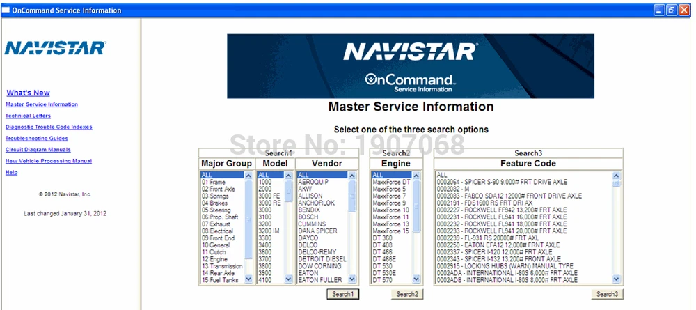 Международный грузовик ISIS Navistar OnCommand информация об обслуживании 7 2014|informal|isis |