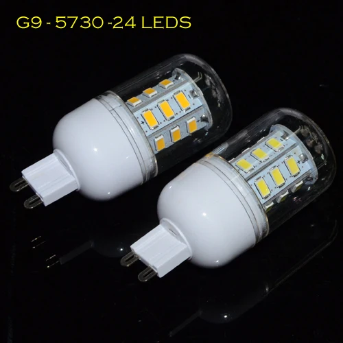 Бренд Foxanon G9 светодиодный свет 220 В 5730 3014 SMD 6 Вт 7 9 12 кукурузные лампы силиконовая