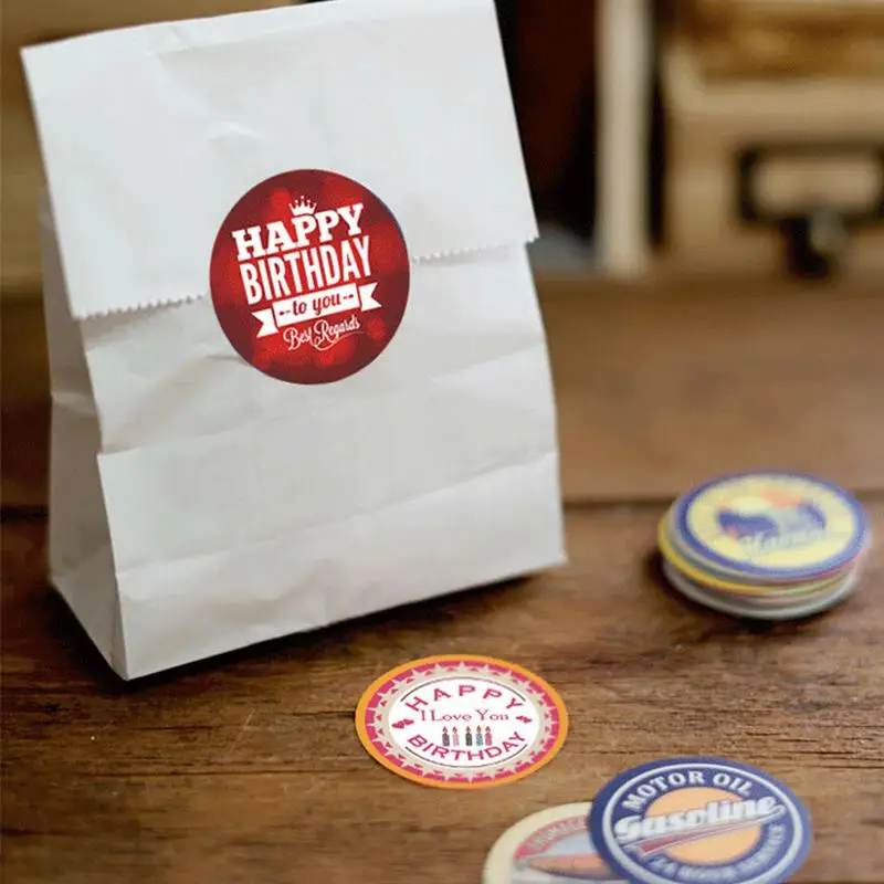 

DIY Cartoon Happy Birthday Memo Pad Paper Sticker Vintage Lovely Sticker for Diary Decor Scrapbooking 38 pcs/pack