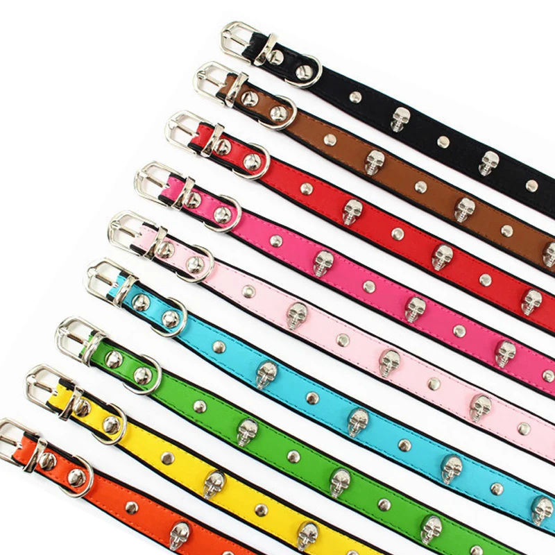 Аксессуары для домашних животных из цинкового сплава кожаный ошейник собак