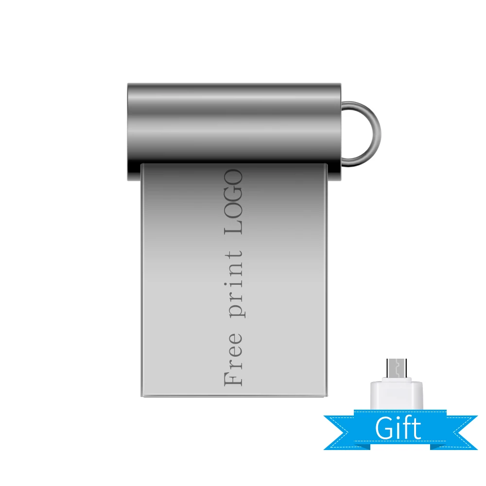 Free Custom Logo Флеш-накопитель Usb 2,0, 8 ГБ, 16 ГБ, 32 ГБ, 64 ГБ, 128 ГБ, u-диск, высокая скорость, металлическая карта памяти, супер мини-накопитель, бесплатный логотип на заказ - Цвет: Free Custom Logo