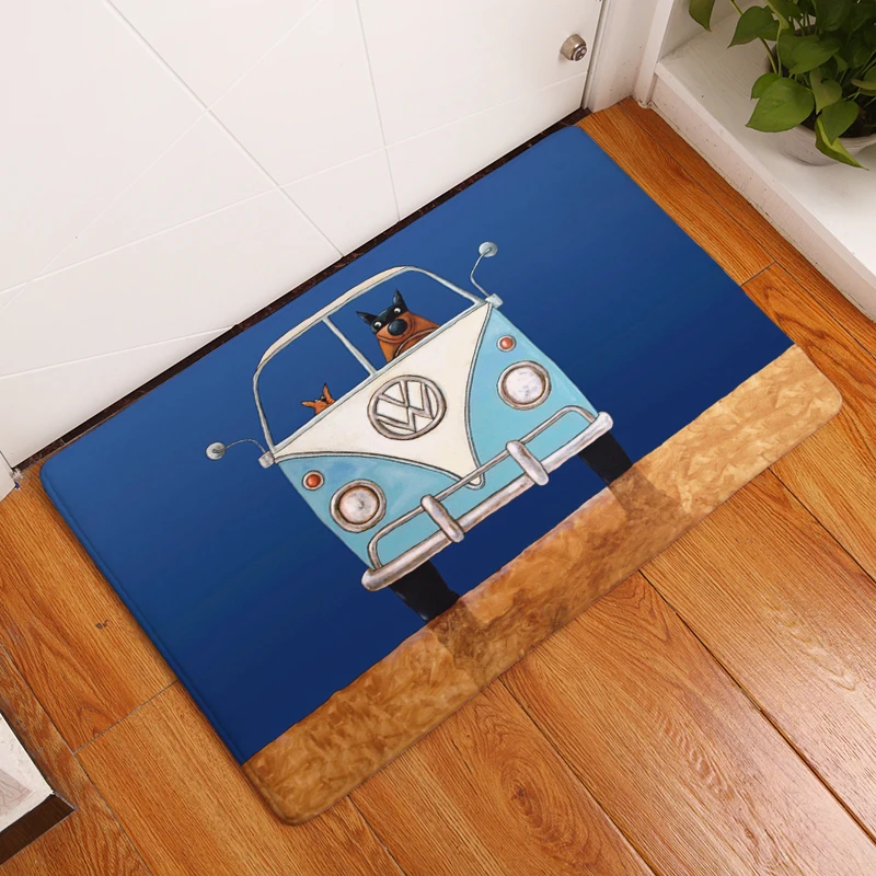 Мультяшный стиль ковры с принтом собаки противоскользящие напольные коврики