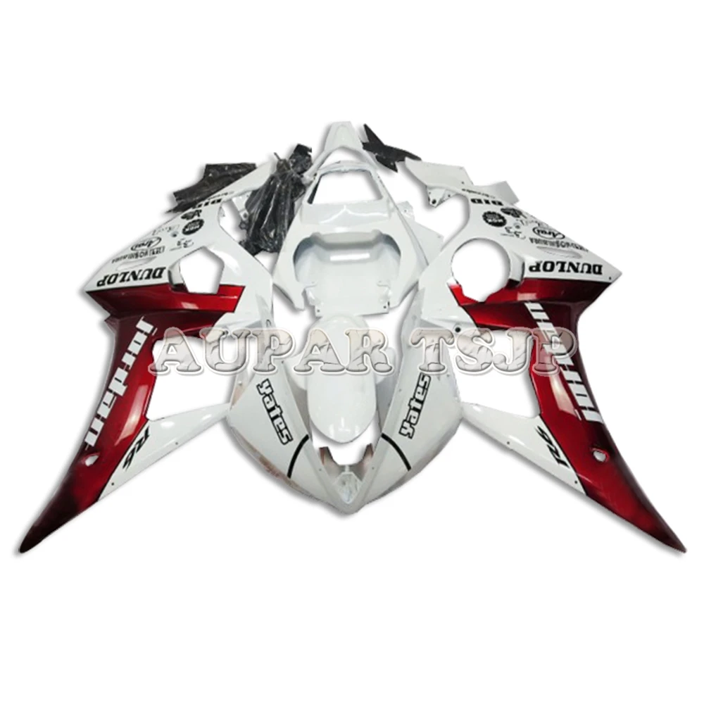 Впрыска ABS глубокий красный белый Полный обтекатели капоты для Yamaha 2003 2004 2005 YZF 600 R6