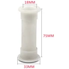 Лодка 34 дюйма через корпус белая сливная трубка до 2 пластиковых сливных трубок 12 для лодки транце подходит для отверстия 1-14 дюйма Белый