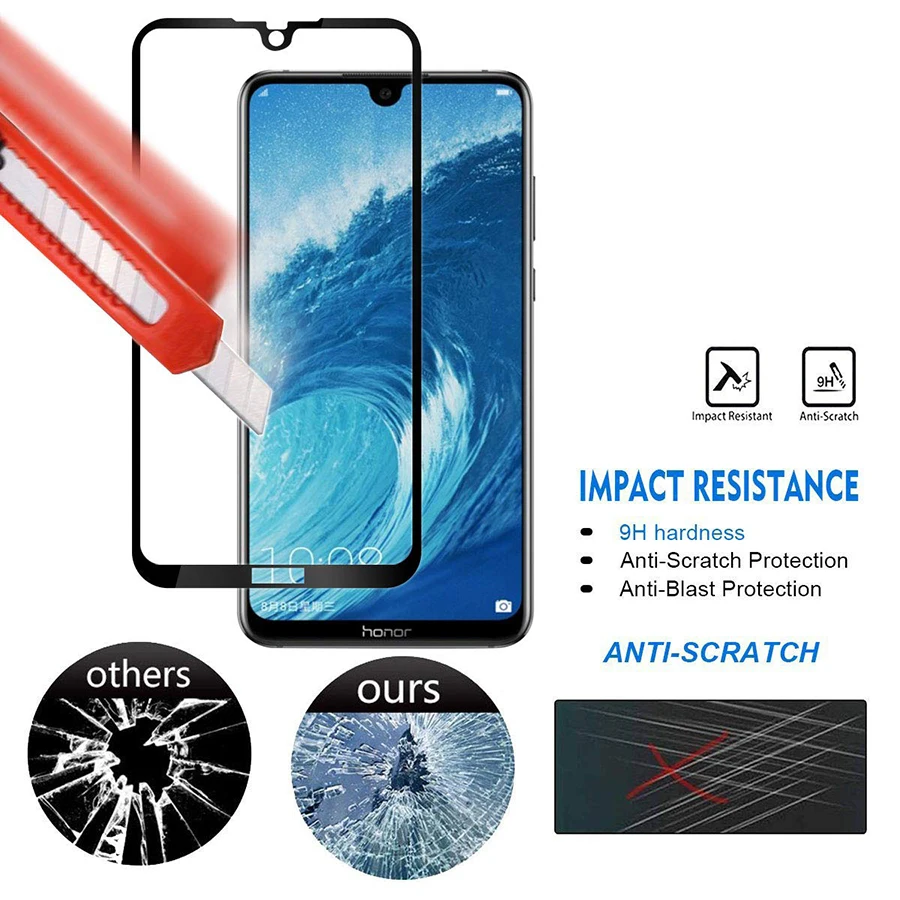 VALAM Закаленное стекло протектор экрана для Huawei honor 8X Max 9H твердость полное