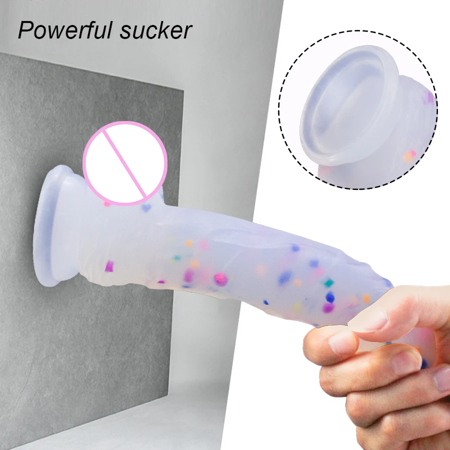 Желейная модель для женщин с присоской искусственный большой пенис Женский