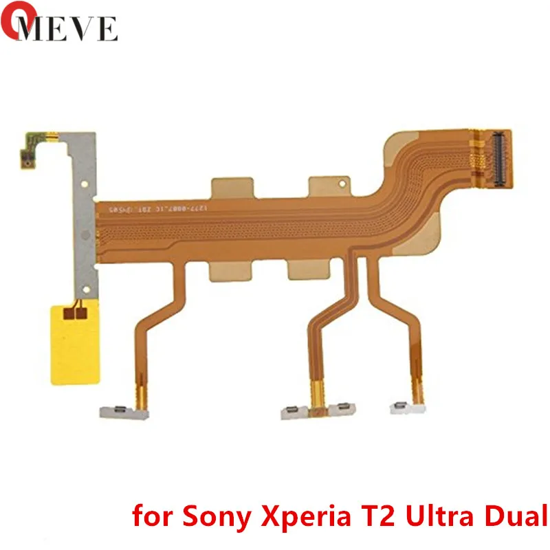 5 шт./лот оригинальный гибкий кабель для Sony Xperia T2 Ultra XM50h D5303 D5322 D5306|sony switch|volume button flex