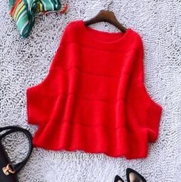 100% из натурального меха норки кашемировый пуловер с длинным Для женщин Одежда