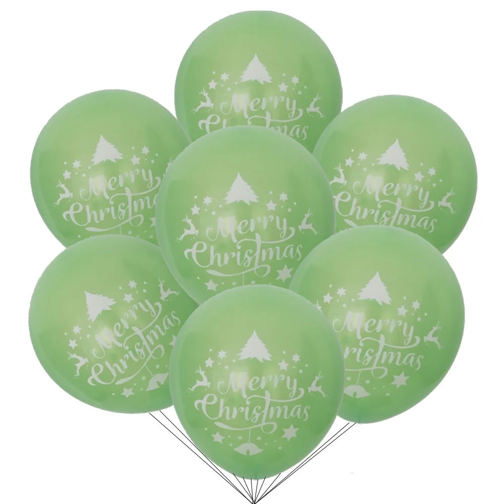 

50 Pieces Red and Green 10 Inch Latex Merry Christmas Balloons For 2018 Christmas Party Decoration Balloon