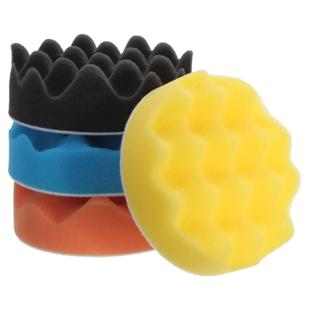 4Pcs/Set 3 - 7 Inch Buffing Polishing Sponge Pad Kiit For Car Auto Polisher individually polished Use |