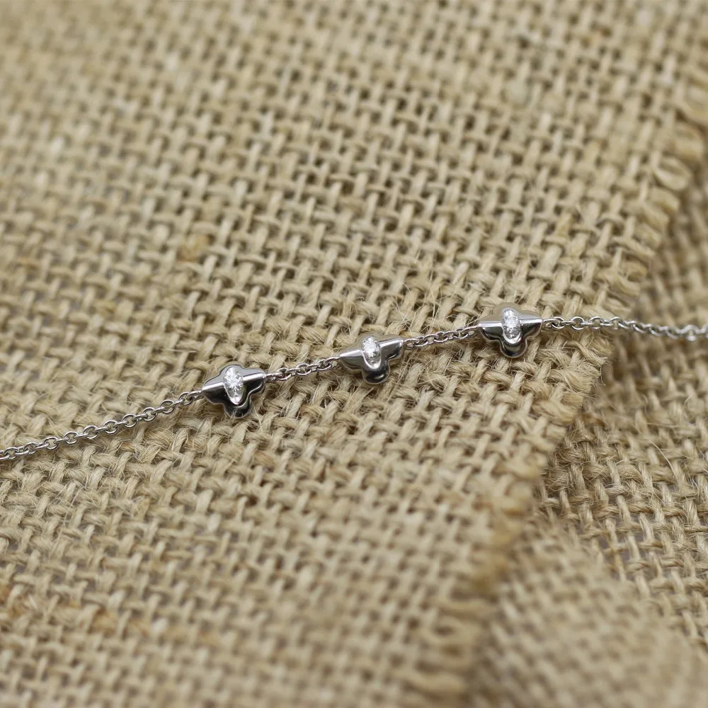 Роскошный золотой браслет в форме сердца LASAMERO 0.71CTW с натуральным бриллиантом и