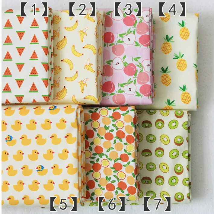 160 см x 50 цветная фруктовая хлопчатобумажная ткань детское постельное белье