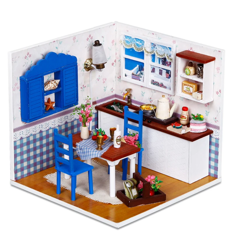 Теплая кофейная кукольная мебель 3D Миниатюрный Кукольный домик игрушки для