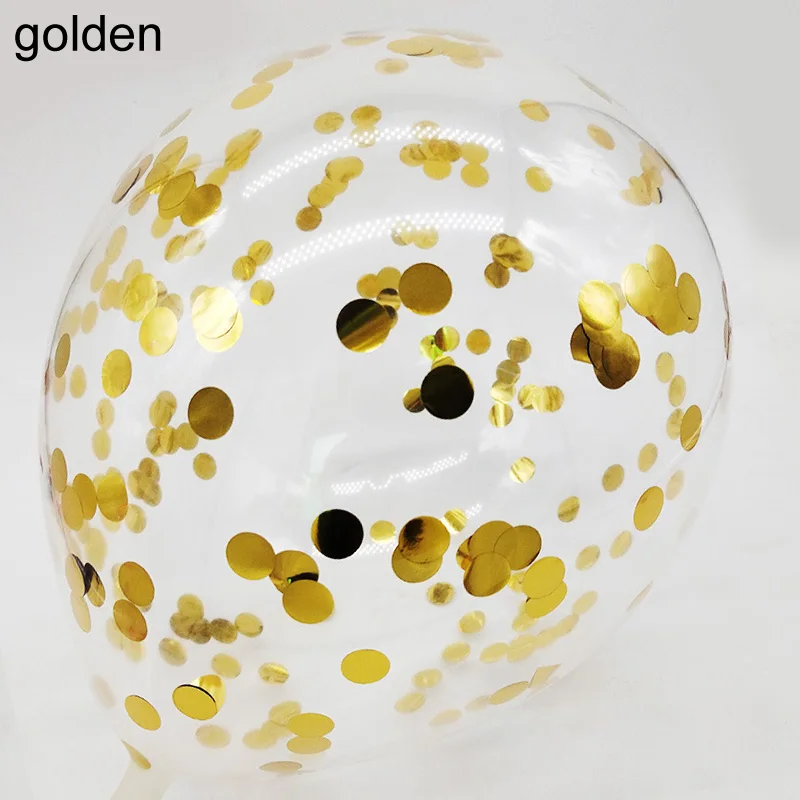 golden 10 шт. Свадебные украшения вечерние воздушные шары на день рождения из алюминиевой фольги с блестками для детского душа Свадебные Воздушные шары 12 дюймов - Цвет: golden