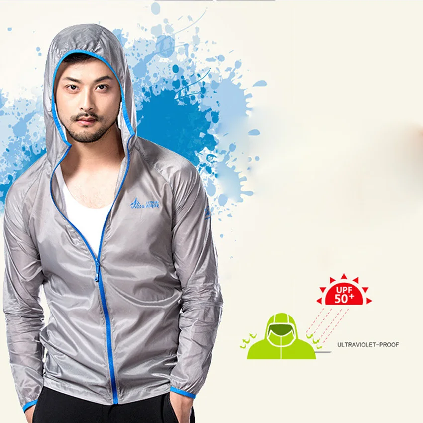 Мужские летние куртки модная дышащая куртка с защитой от ультрафиолета
