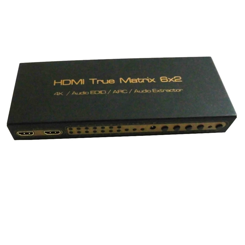 4K x 2K Hdmi 6X2 3D Hdtv Hd настоящая матрица 2 0 переключатель сплиттер поддержка с ИК Arc Spdif 3
