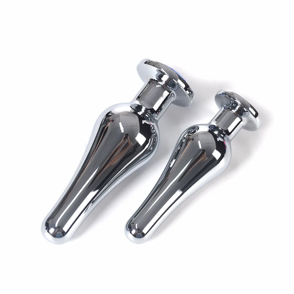 Цвет случайно нержавеющая сталь Анальная пробка с кристаллами ювелирные изделия