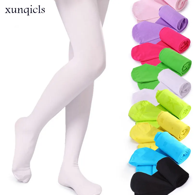 Xunqicls/3 пара/лот; детские колготки для девочек; плотные колготки; колготки для танцев; мягкие милые бархатные колготки